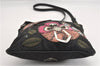 Authentic PRADA Nylon Tessuto Leather Shoulder Cross Body Bag Black 6951F