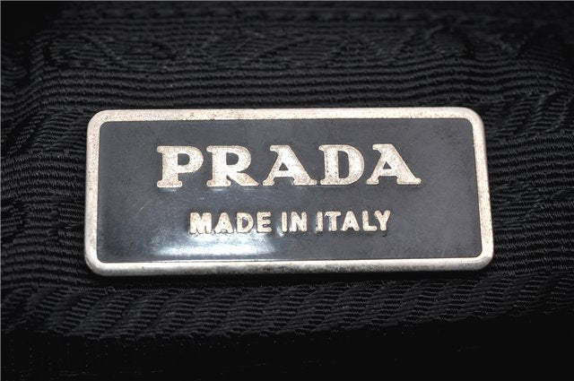 Authentic PRADA Nylon Tessuto Leather Shoulder Cross Body Bag Black 6951F