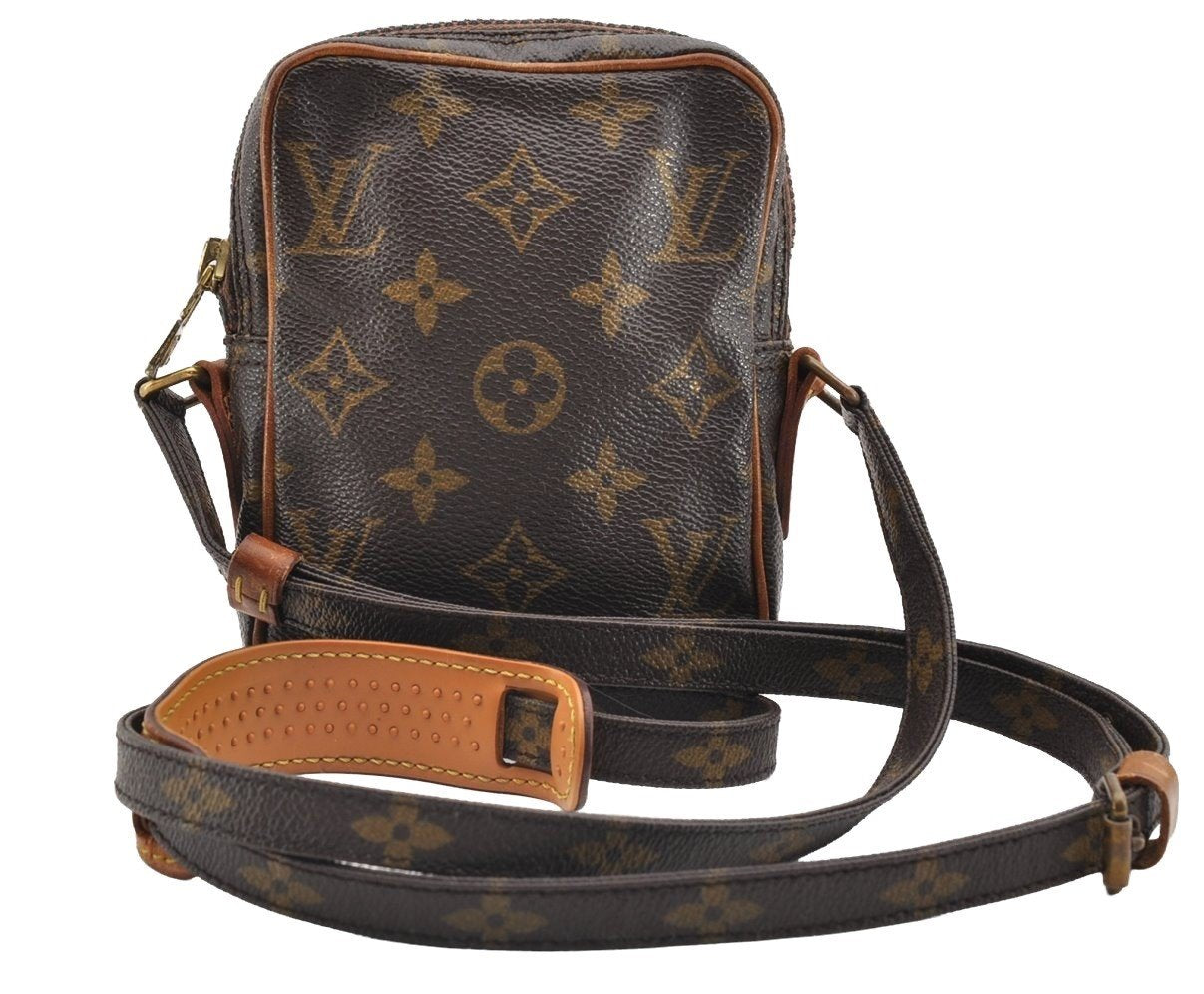 Auth Louis Vuitton Monogram Mini Poche Danube Shoulder Cross Bag M45268 LV 6951I