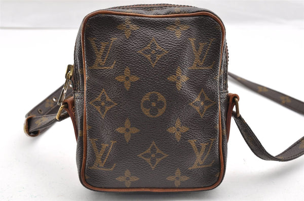 Auth Louis Vuitton Monogram Mini Poche Danube Shoulder Cross Bag M45268 LV 6951I