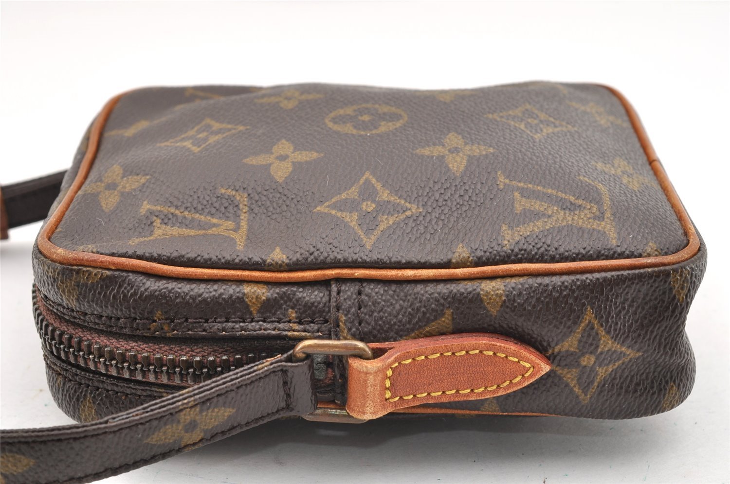 Auth Louis Vuitton Monogram Mini Poche Danube Shoulder Cross Bag M45268 LV 6951I