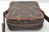 Auth Louis Vuitton Monogram Mini Poche Danube Shoulder Cross Bag M45268 LV 6951I