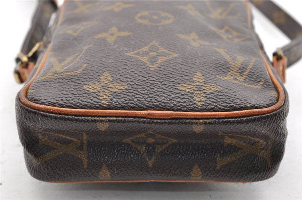 Auth Louis Vuitton Monogram Mini Poche Danube Shoulder Cross Bag M45268 LV 6951I