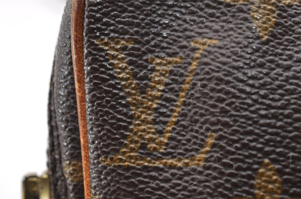 Auth Louis Vuitton Monogram Mini Poche Danube Shoulder Cross Bag M45268 LV 6951I