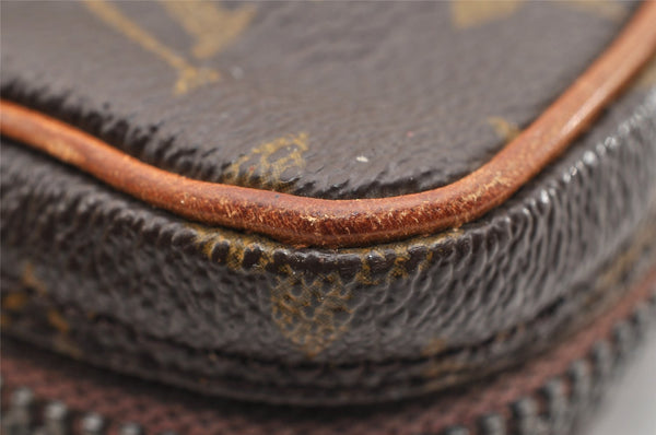 Auth Louis Vuitton Monogram Mini Poche Danube Shoulder Cross Bag M45268 LV 6951I