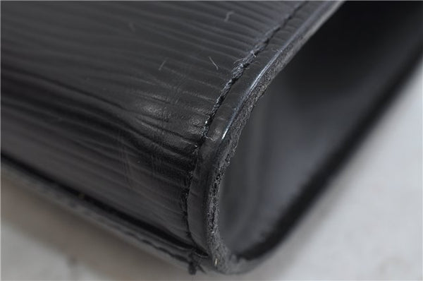 Authentic LOUIS VUITTON Epi Arts Deco Clutch Bag Black M52632 LV 6952C