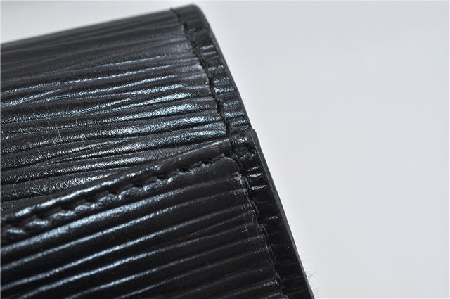 Authentic LOUIS VUITTON Epi Arts Deco Clutch Bag Black M52632 LV 6952C