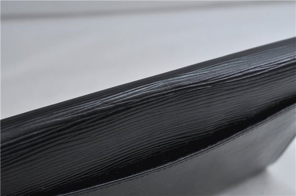 Authentic LOUIS VUITTON Epi Arts Deco Clutch Bag Black M52632 LV 6952C