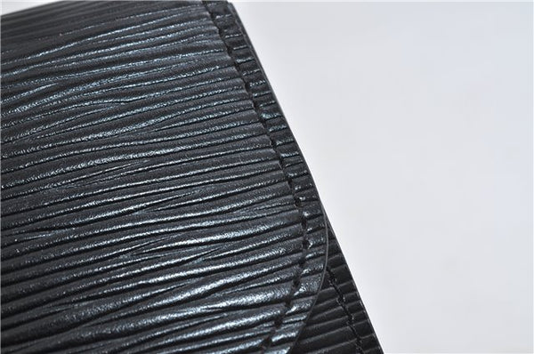 Authentic LOUIS VUITTON Epi Arts Deco Clutch Bag Black M52632 LV 6952C