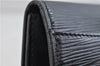 Authentic LOUIS VUITTON Epi Arts Deco Clutch Bag Black M52632 LV 6952C