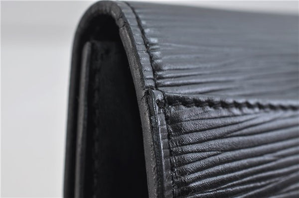 Authentic LOUIS VUITTON Epi Arts Deco Clutch Bag Black M52632 LV 6952C