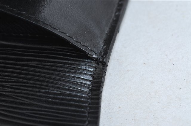 Authentic LOUIS VUITTON Epi Arts Deco Clutch Bag Black M52632 LV 6952C