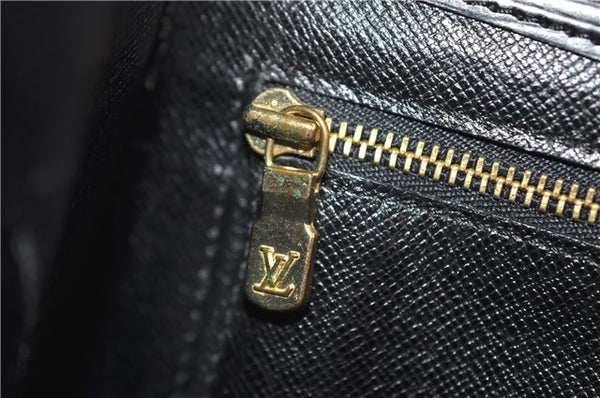 Authentic LOUIS VUITTON Epi Arts Deco Clutch Bag Black M52632 LV 6952C