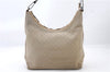 Authentic GUCCI Square GG Shoulder Hand Bag Suede Leather 28335 Beige 6958C