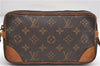 Auth Louis Vuitton Monogram Marly Dragonne PM Clutch Hand Bag M51827 LV 6958D