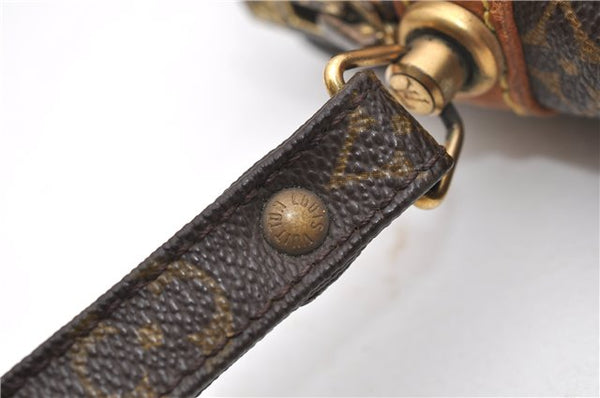 Auth Louis Vuitton Monogram Marly Dragonne PM Clutch Hand Bag M51827 LV 6958D