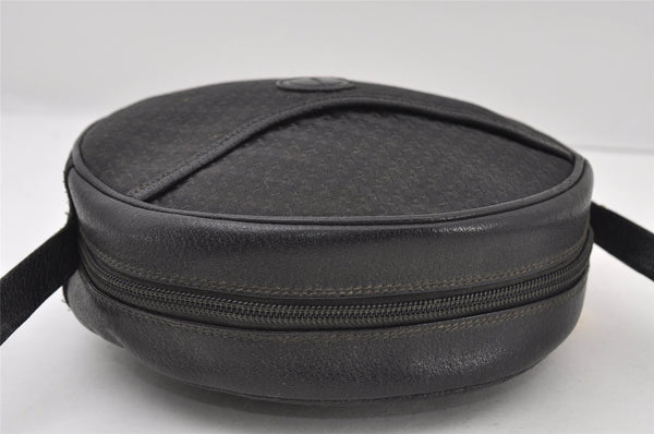 Authentic GUCCI Vintage Shoulder Cross Body Bag GG Canvas Leather Black 6960I