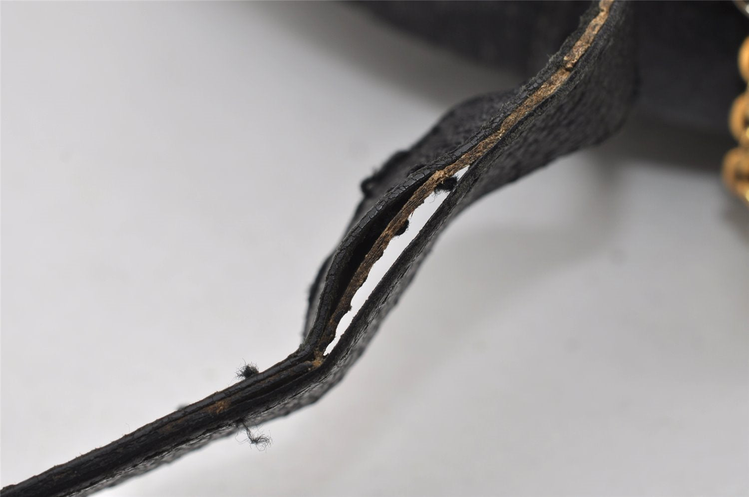 Authentic GUCCI Vintage Shoulder Cross Body Bag GG Canvas Leather Black 6960I