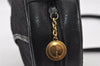 Authentic GUCCI Vintage Shoulder Cross Body Bag GG Canvas Leather Black 6960I