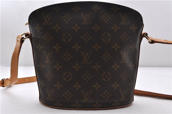 Authentic LOUIS VUITTON Monogram Drouot Shoulder Cross Body Bag M51290 LV 6961C