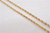 Authentic Christian Dior Gold Tone Chain Pendant Necklace CD 6963F