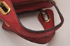 Authentic Chloe Paraty Small 2Way Shoulder Hand Bag Purse Leather Red 6963I