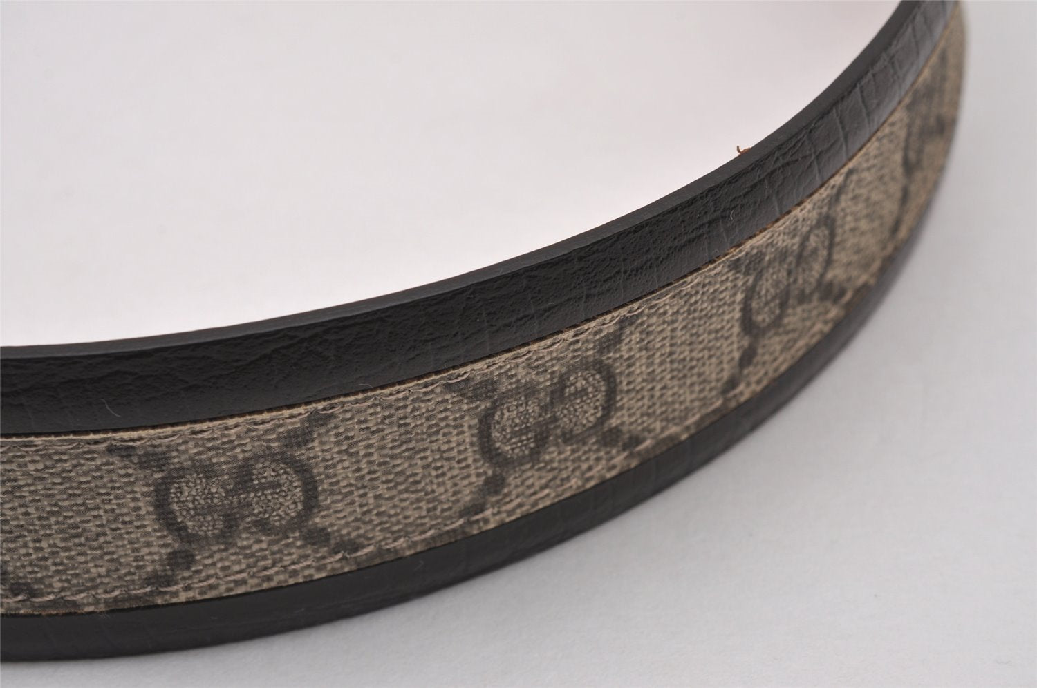 Auth GUCCI Interlocking G Belt GG PVC Leather 85cm 33.5