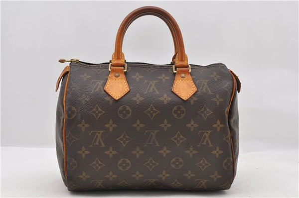 Authentic LOUIS VUITTON Monogram Speedy 25 Hand Bag M41528 LV 6968C