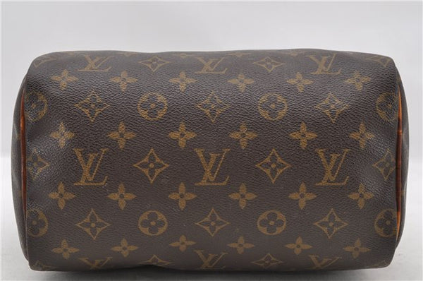 Authentic LOUIS VUITTON Monogram Speedy 25 Hand Bag M41528 LV 6968C