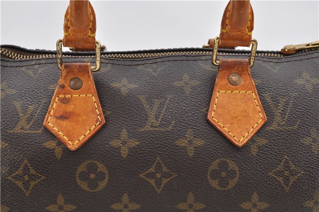 Authentic LOUIS VUITTON Monogram Speedy 25 Hand Bag M41528 LV 6968C