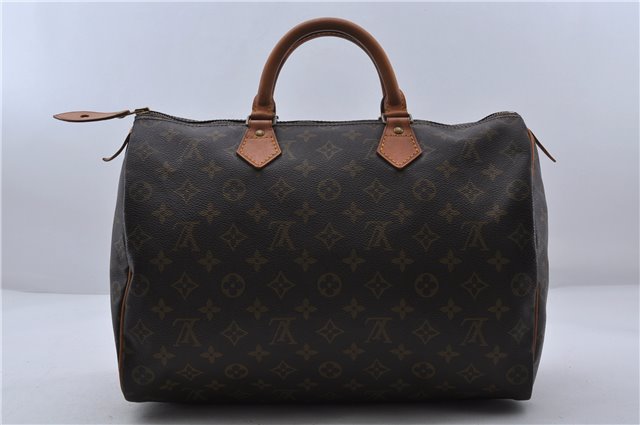 Authentic LOUIS VUITTON Monogram Speedy 35 Hand Bag Purse M41524 LV 6969C