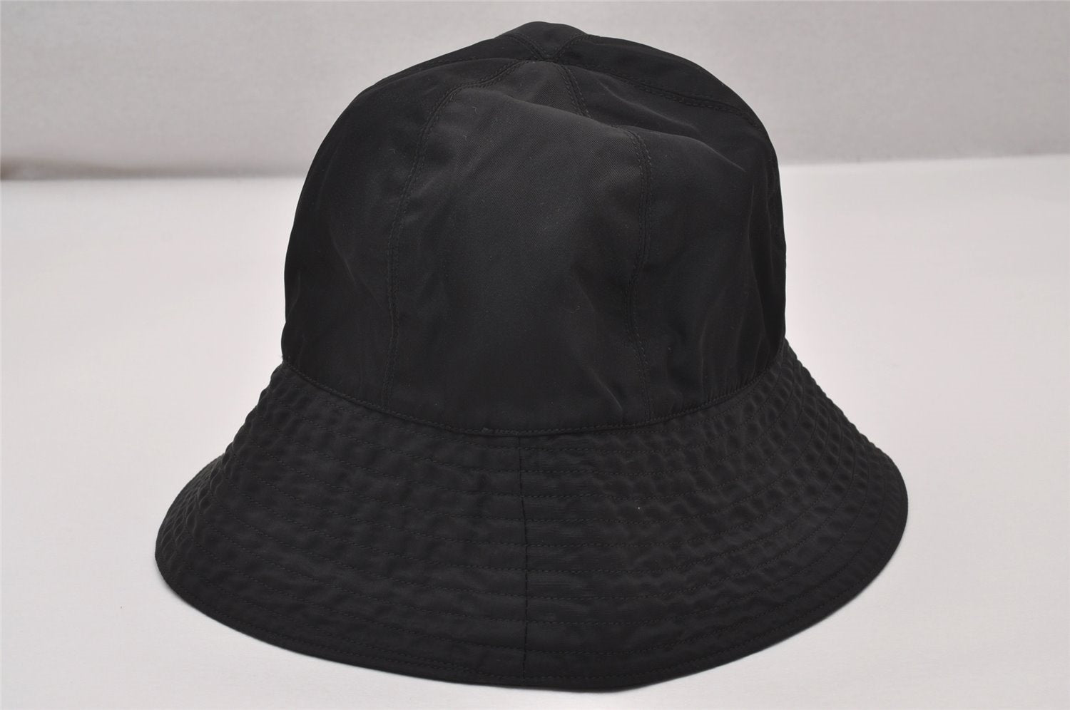 Authentic PRADA Vintage Bucket Hat Nylon Tessuto Size M 21.7