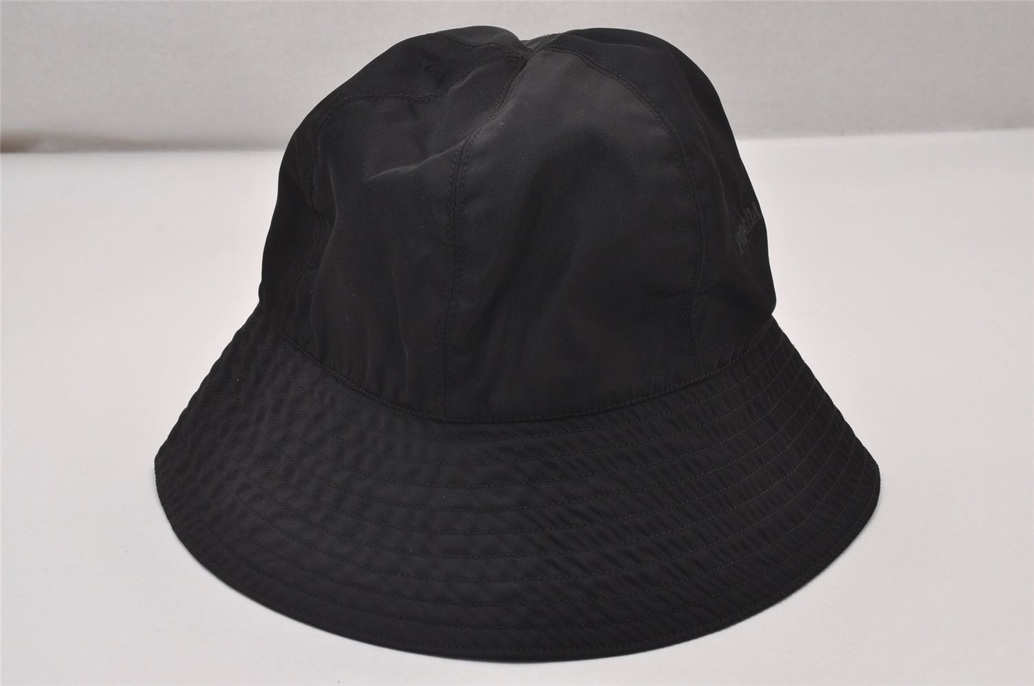 Authentic PRADA Vintage Bucket Hat Nylon Tessuto Size M 21.7