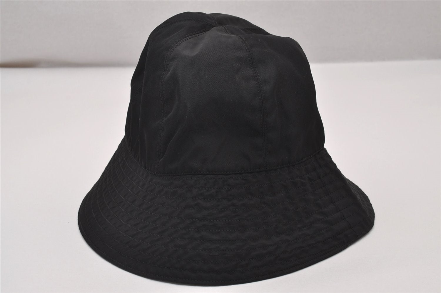 Authentic PRADA Vintage Bucket Hat Nylon Tessuto Size M 21.7