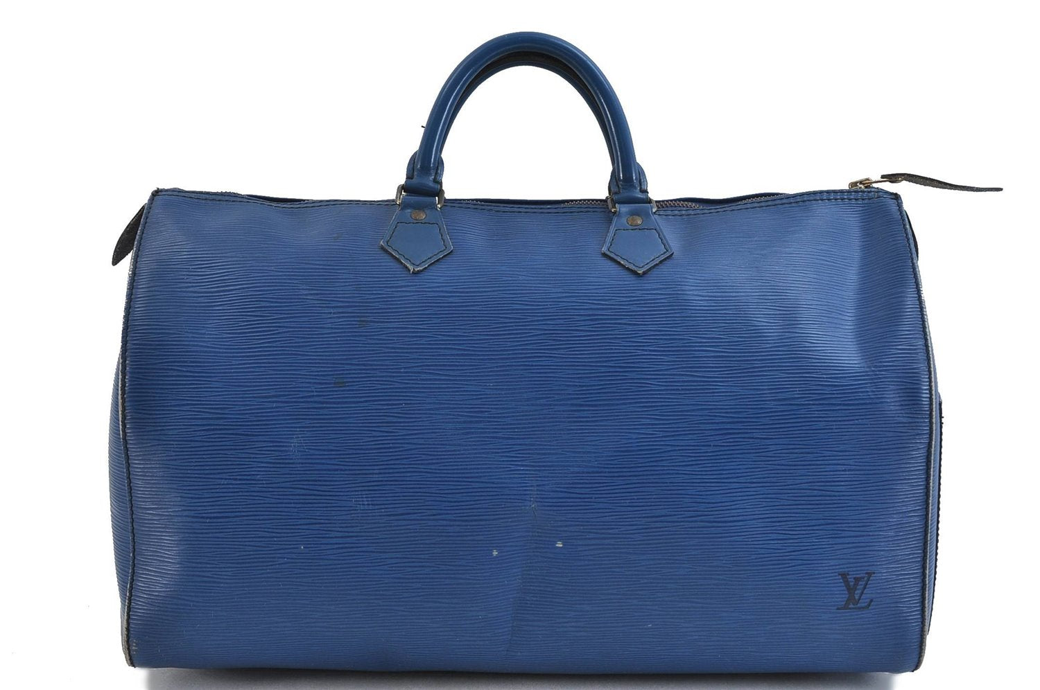 Authentic LOUIS VUITTON Epi Speedy 40 Hand Bag Blue M42985 LV 6972C