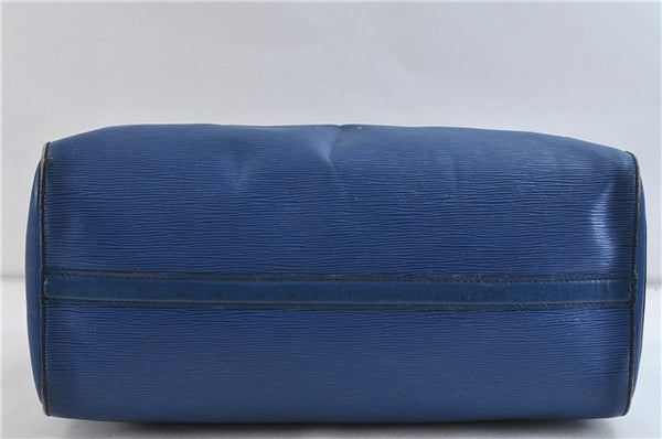 Authentic LOUIS VUITTON Epi Speedy 40 Hand Bag Blue M42985 LV 6972C