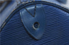 Authentic LOUIS VUITTON Epi Speedy 40 Hand Bag Blue M42985 LV 6972C