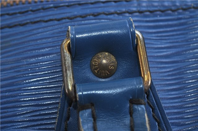 Authentic LOUIS VUITTON Epi Speedy 40 Hand Bag Blue M42985 LV 6972C