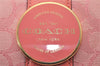 Authentic COACH Signature 2Way Shoulder Hand Bag Canvas Leather C8306 Pink 6972I