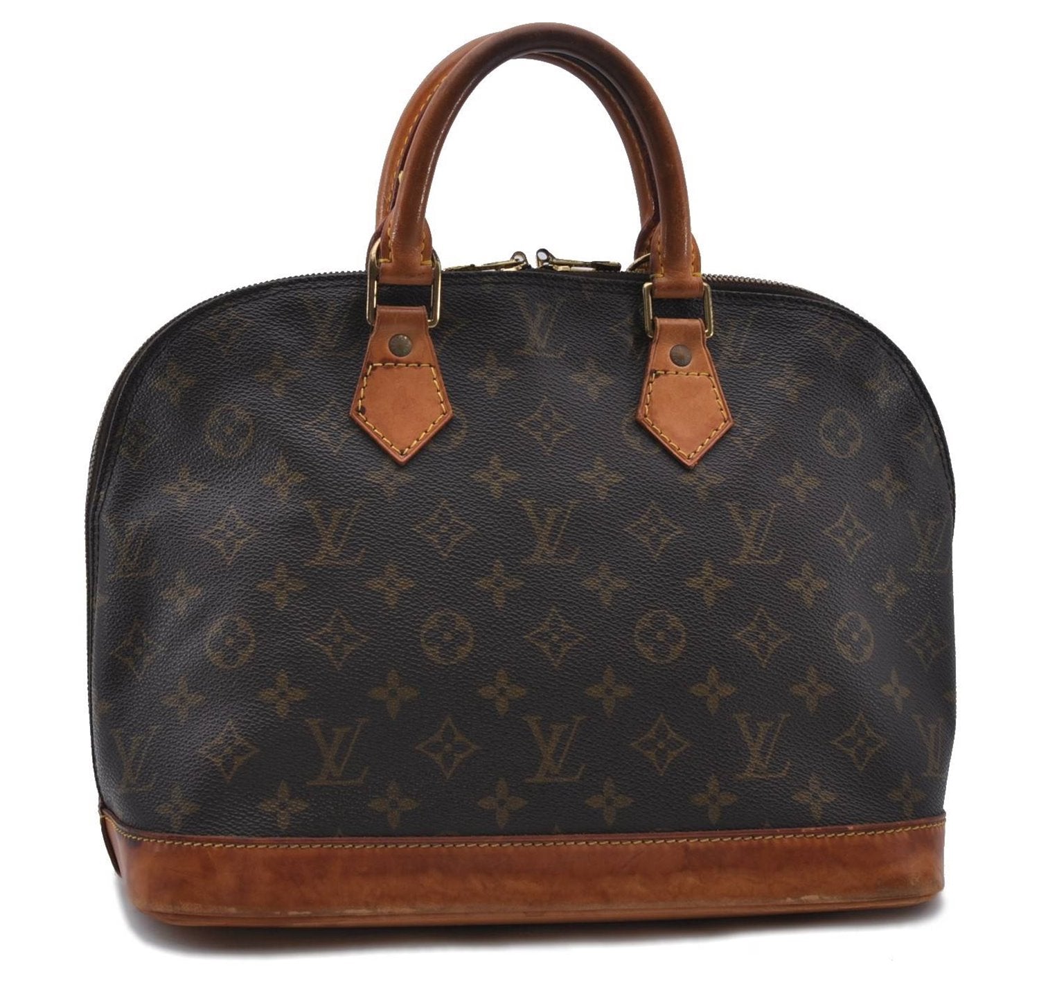 Authentic LOUIS VUITTON Monogram Alma Hand Bag M51130 LV 6973C