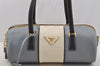 Authentic PRADA Punching Saffiano Leather Shoulder Bag BL0648 Light Blue 6973I