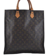 Authentic Louis Vuitton Monogram Sac Plat Hand Bag M51140 LV 6974D