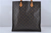 Authentic Louis Vuitton Monogram Sac Plat Hand Bag M51140 LV 6974D