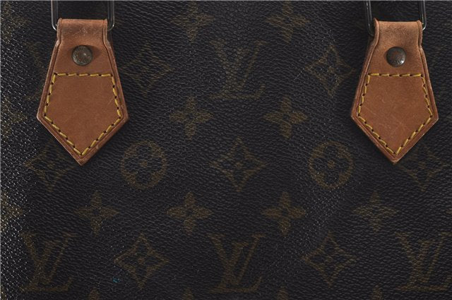 Authentic Louis Vuitton Monogram Sac Plat Hand Bag M51140 LV 6974D