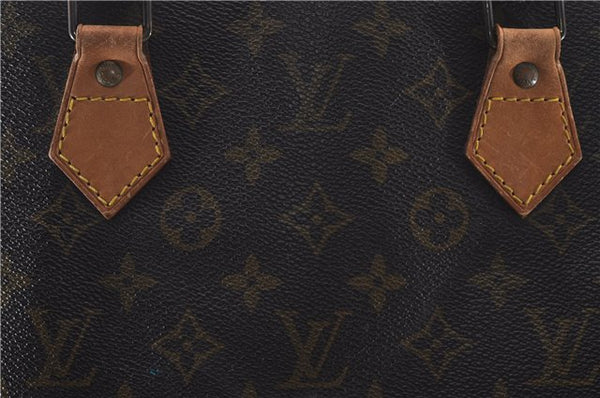 Authentic Louis Vuitton Monogram Sac Plat Hand Bag M51140 LV 6974D