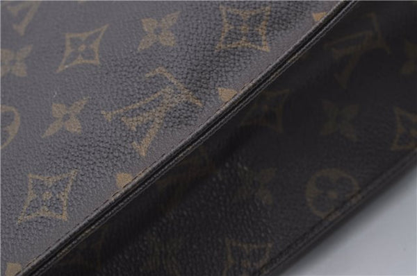 Authentic Louis Vuitton Monogram Sac Plat Hand Bag M51140 LV 6974D