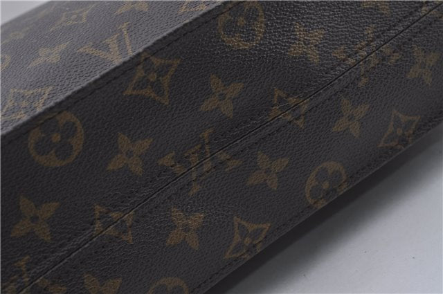 Authentic Louis Vuitton Monogram Sac Plat Hand Bag M51140 LV 6974D