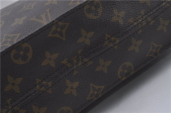 Authentic Louis Vuitton Monogram Sac Plat Hand Bag M51140 LV 6974D