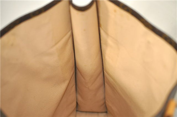 Authentic Louis Vuitton Monogram Sac Plat Hand Bag M51140 LV 6974D