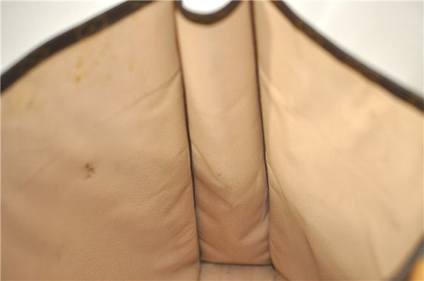 Authentic Louis Vuitton Monogram Sac Plat Hand Bag M51140 LV 6974D